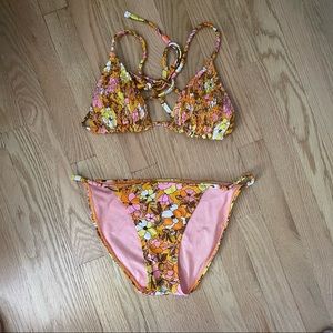 Xhilaration Floral Swimsuit Top